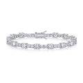 Slancio Moissanite Tennis Bracelet in Sterling Silver