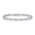 Slancio Moissanite Tennis Bracelet in Sterling Silver