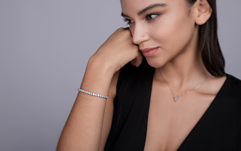 Chiardiluna Moissanite Tennis Bracelet in Sterling Silver