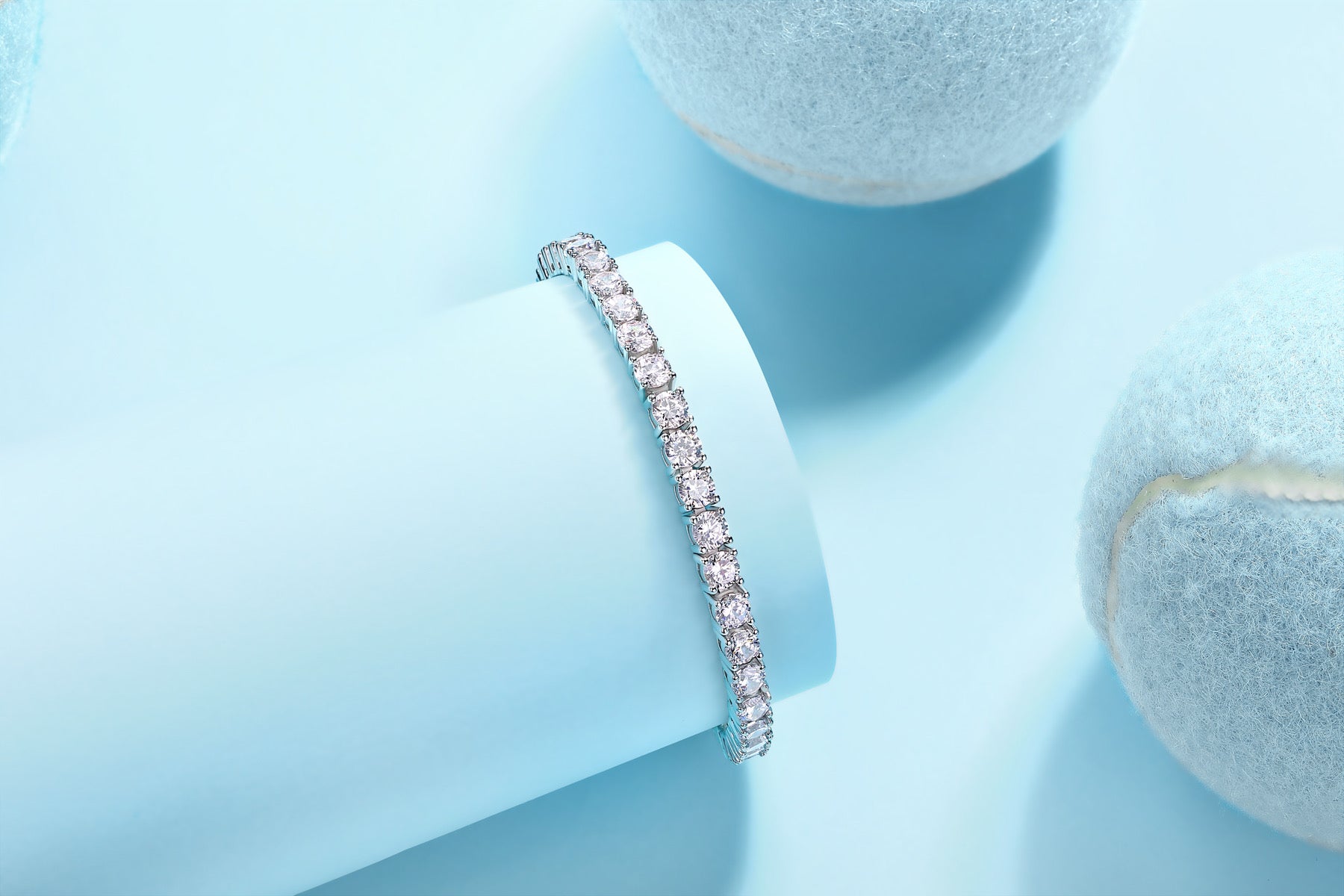 Chiardiluna Moissanite Tennis Bracelet in Sterling Silver