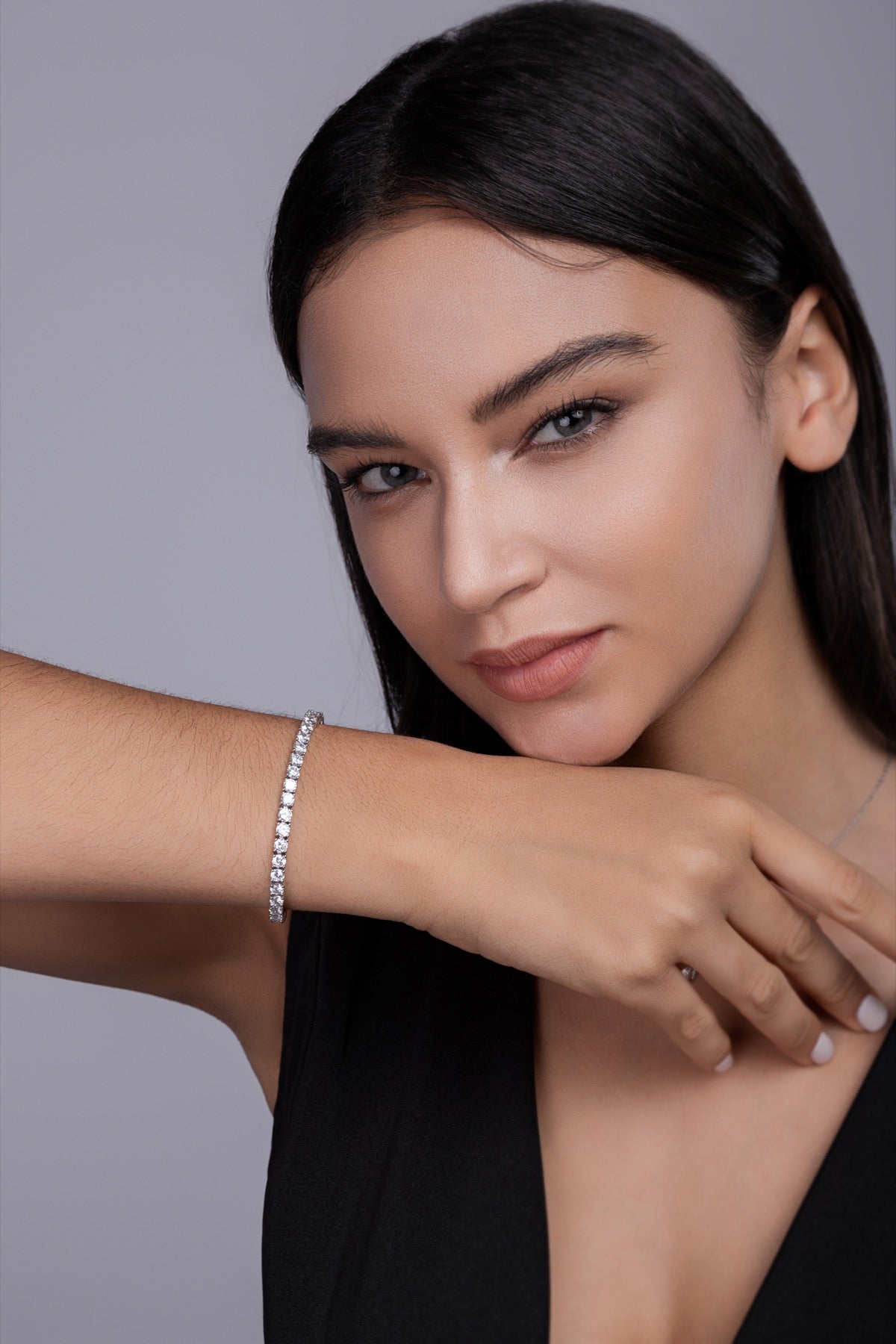 Chiardiluna Moissanite Tennis Bracelet in Sterling Silver