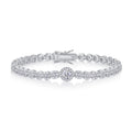 Sussurro Moissanite Tennis Bracelet in Sterling Silver