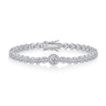 Sussurro Moissanite Tennis Bracelet in Sterling Silver