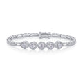Splendore Moissanite Tennis Bracelet in Sterling Silver