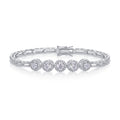 Splendore Moissanite Tennis Bracelet in Sterling Silver