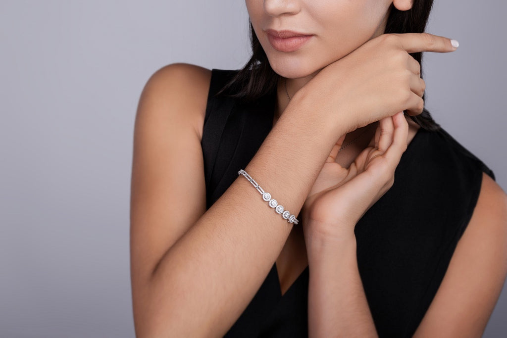 Splendore Moissanite Tennis Bracelet in Sterling Silver