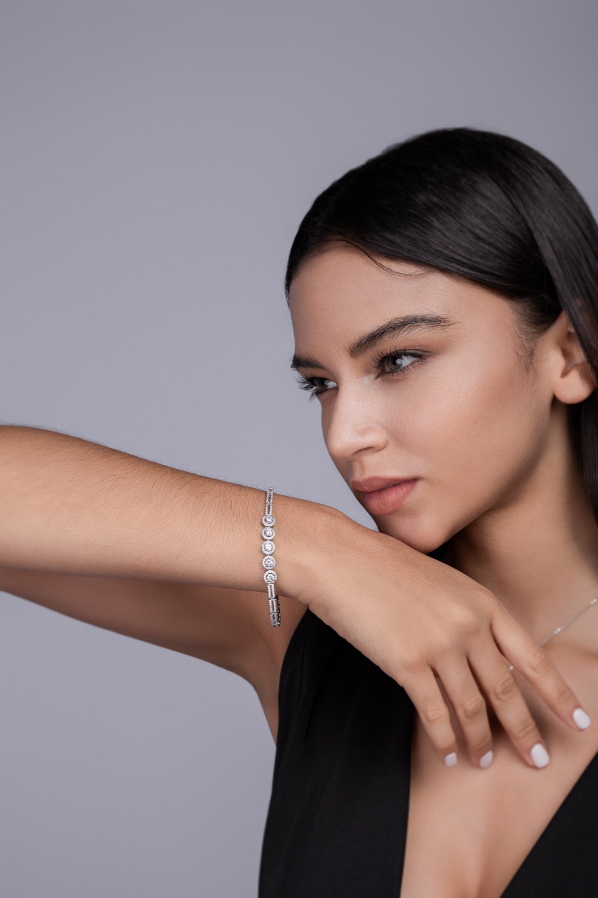Splendore Moissanite Tennis Bracelet in Sterling Silver