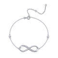 Cuorinfinito Moissanite Chain Bracelet in Sterling Silver