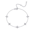 Astri Moissanite Chain Bracelet in Sterling Silver
