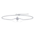 Catenacroce Moissanite Chain Bracelet in Sterling Silver