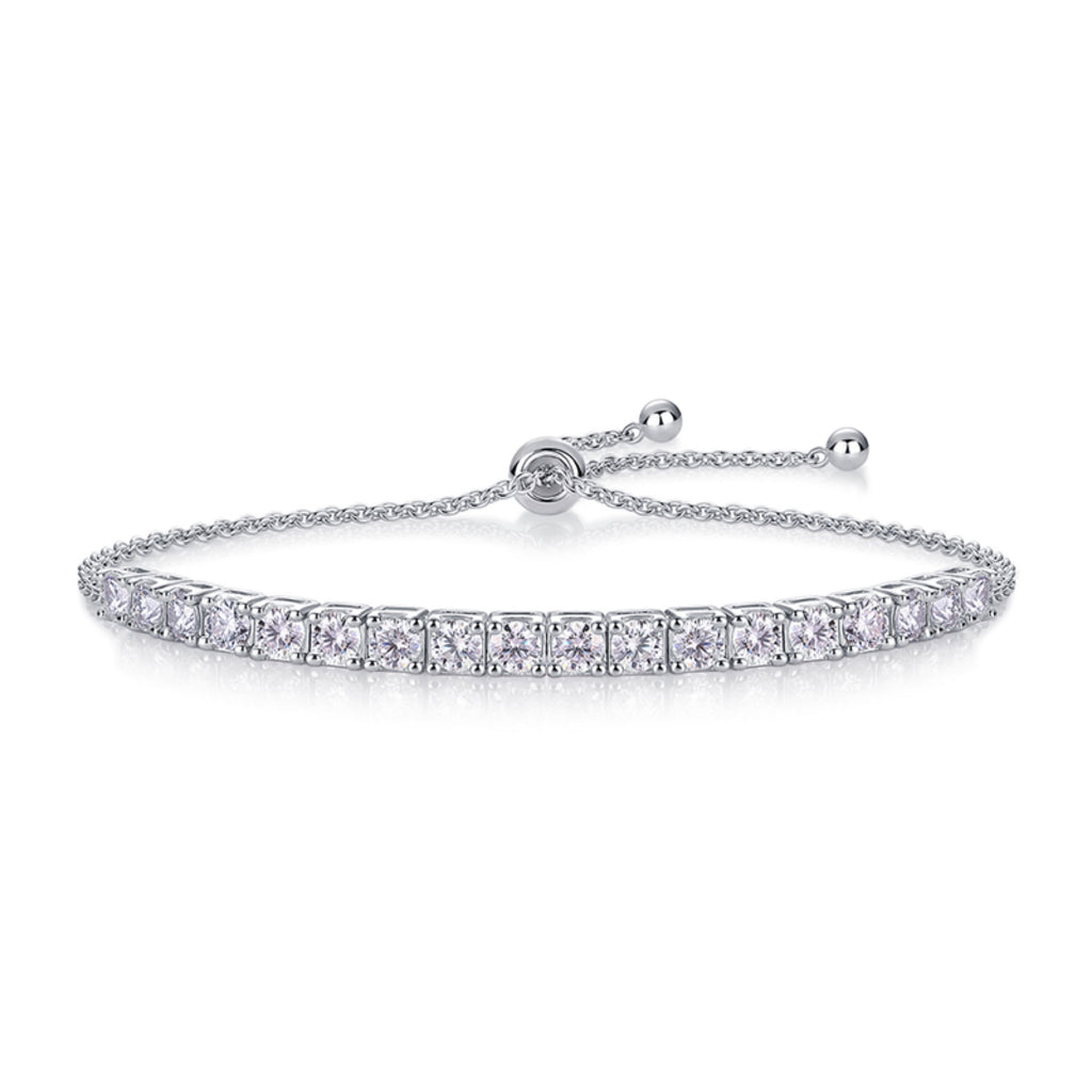 Incanto Moissanite Tennis Bracelet in Sterling Silver