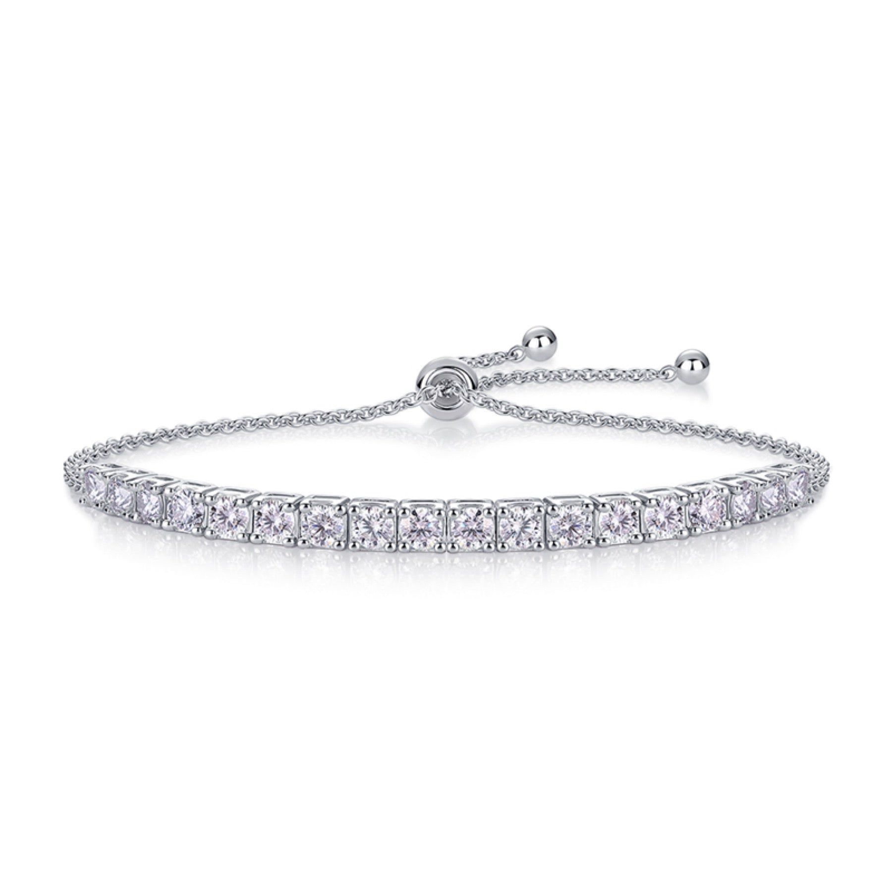 Incanto Moissanite Tennis Bracelet in Sterling Silver