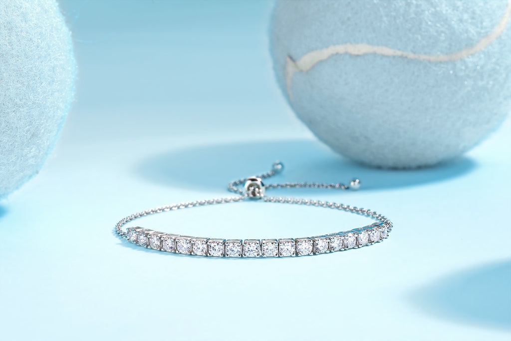 Incanto Moissanite Tennis Bracelet in Sterling Silver