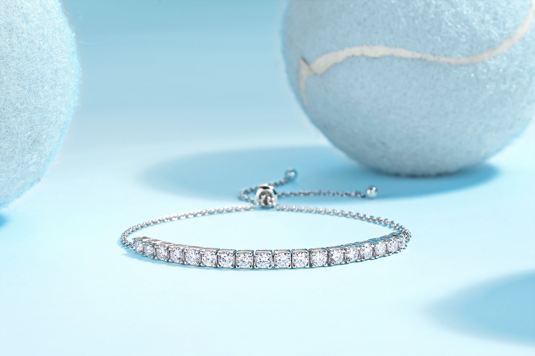 Incanto Moissanite Tennis Bracelet in Sterling Silver