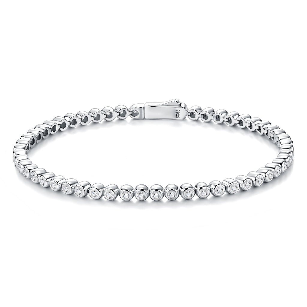 Filante Moissanite Tennis Bracelet in Sterling Silver