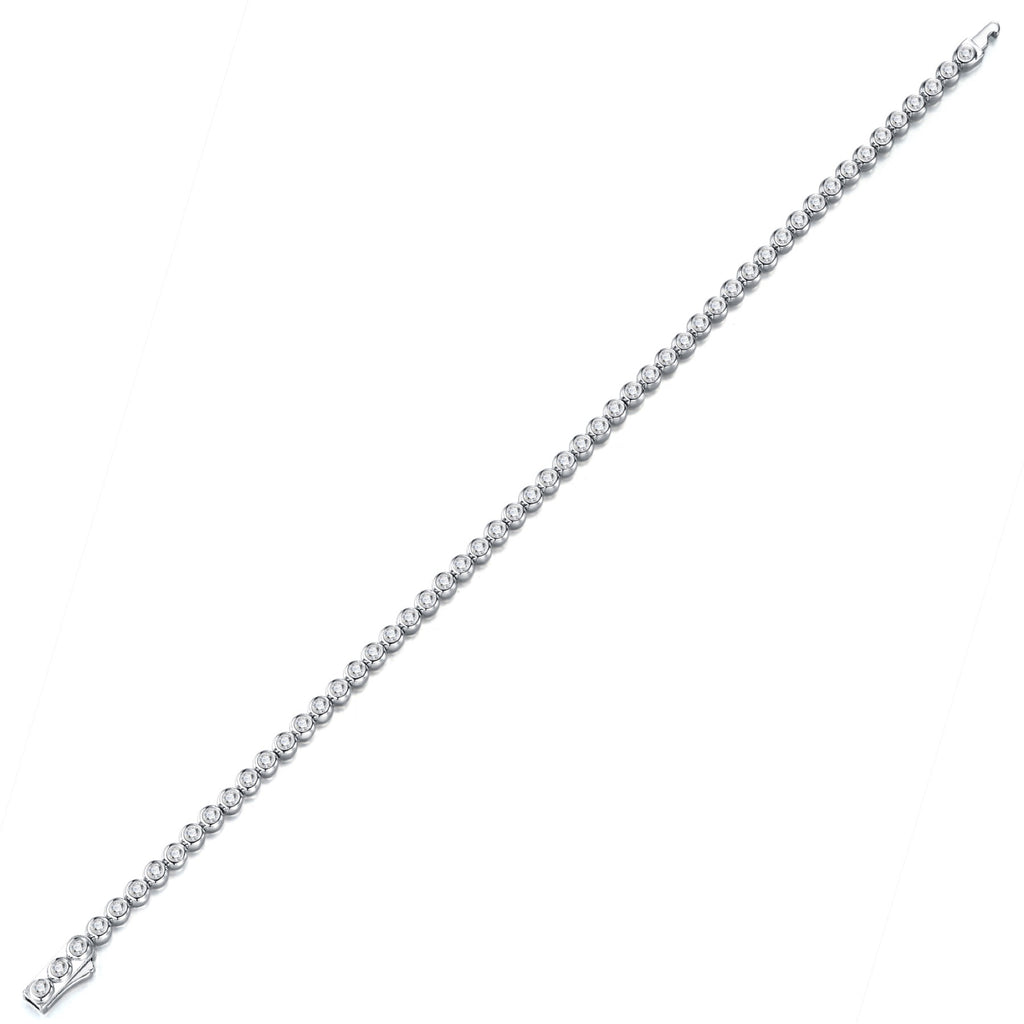 Filante Moissanite Tennis Bracelet in Sterling Silver
