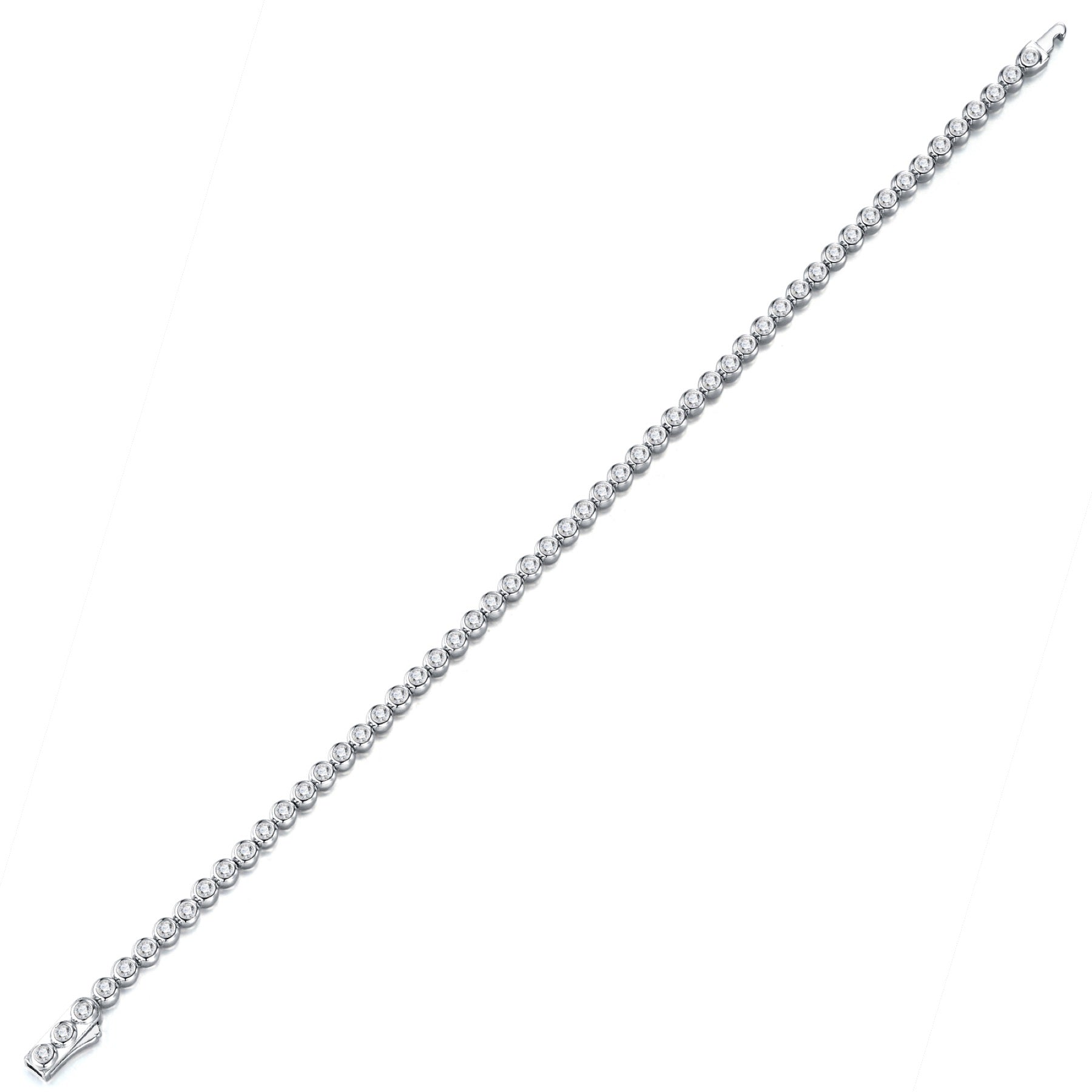 Filante Moissanite Tennis Bracelet in Sterling Silver