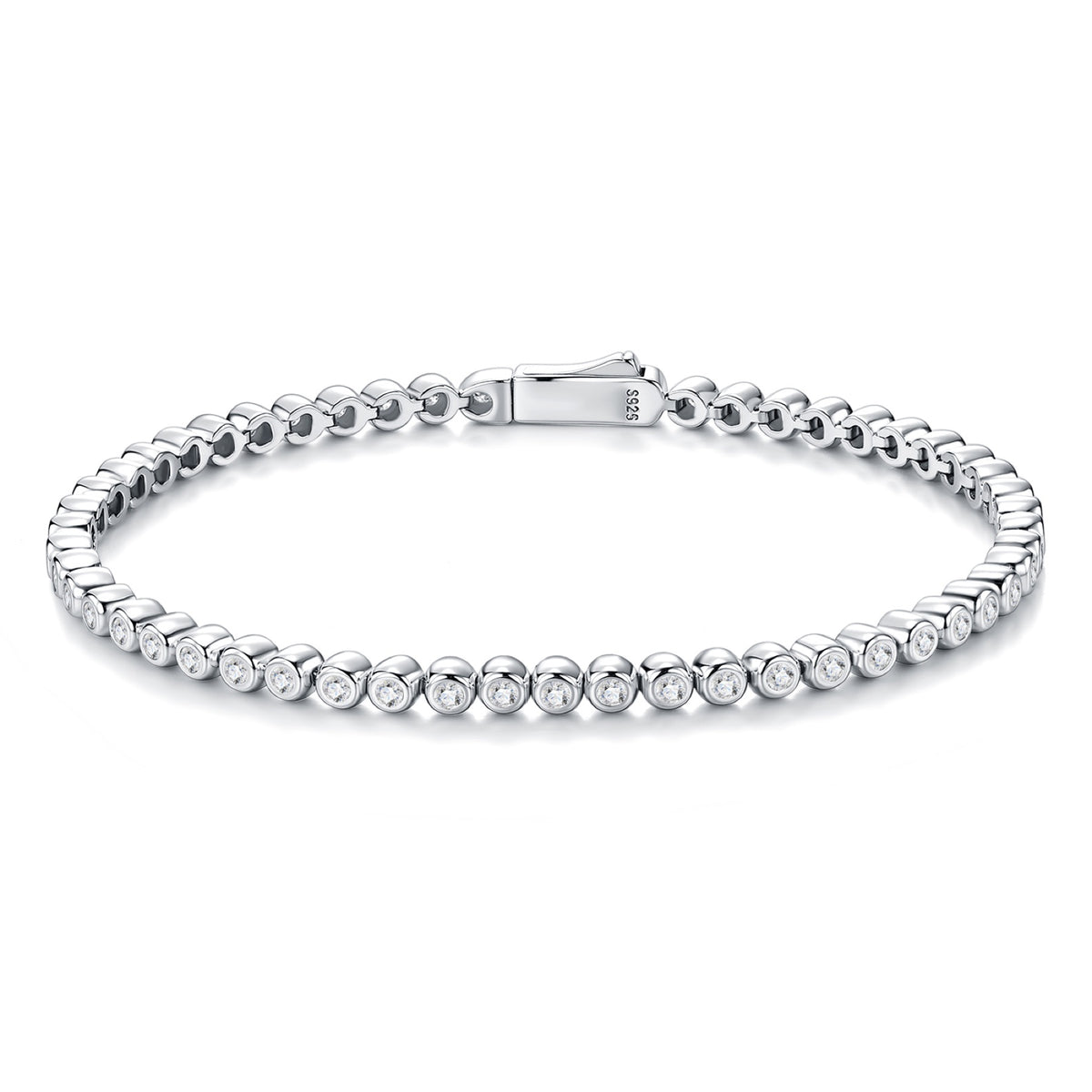 Filante Moissanite Tennis Bracelet in Sterling Silver
