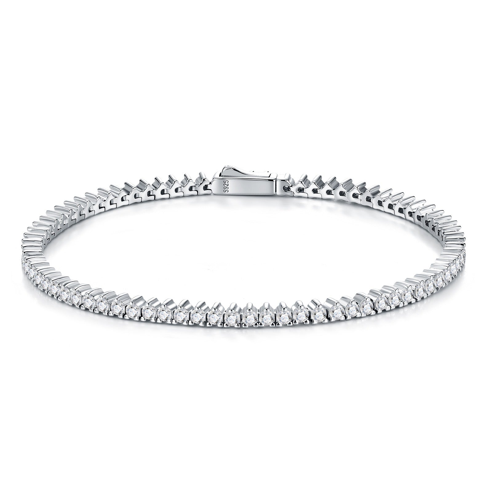 Classica Moissanite Tennis Bracelet in Sterling Silver
