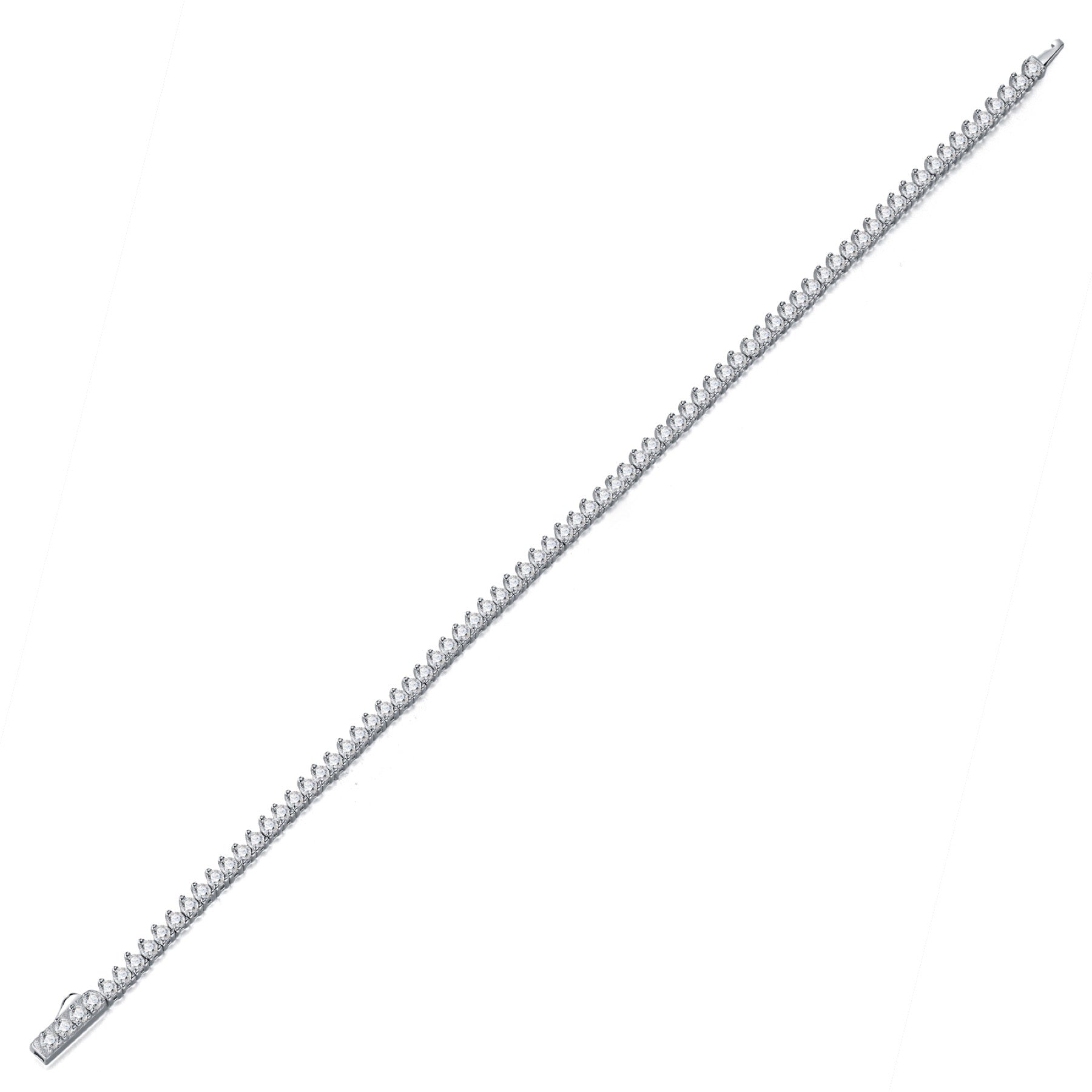 Classica Moissanite Tennis Bracelet in Sterling Silver