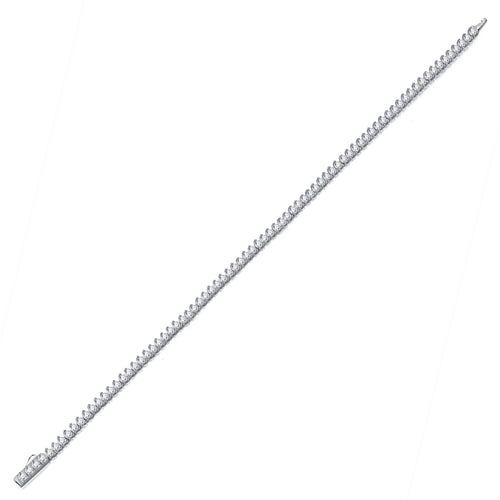 Classica Moissanite Tennis Bracelet in Sterling Silver