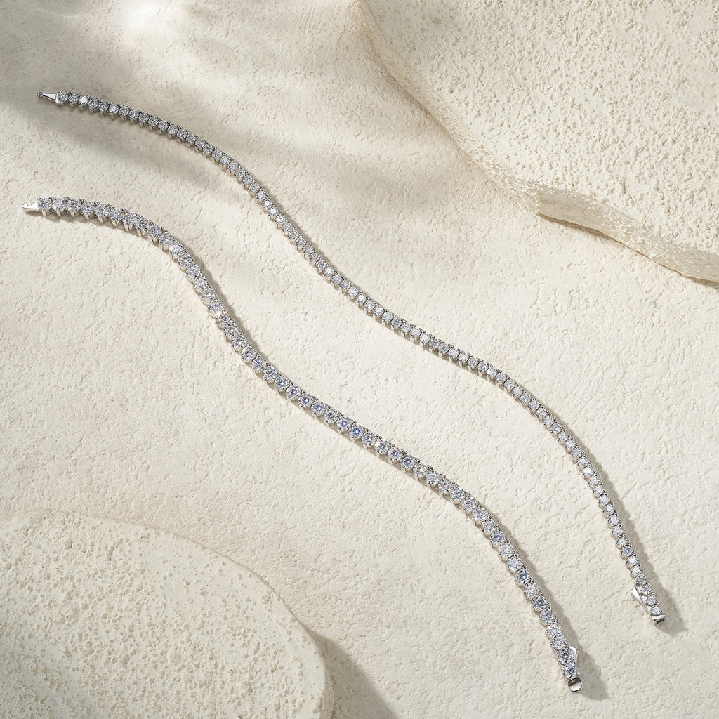 Classica Moissanite Tennis Bracelet in Sterling Silver