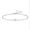 Astrolina Moissanite Chain Bracelet in Sterling Silver