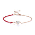 Filorosso Moissanite Red Cord Bracelet