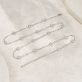 Stazioni Moissanite Station Bracelet in Sterling Silver