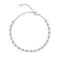 Sfumato Moissanite Chain Bracelet in Sterling Silver