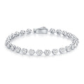 Bezelina Moissanite Tennis Bracelet in Sterling Silver