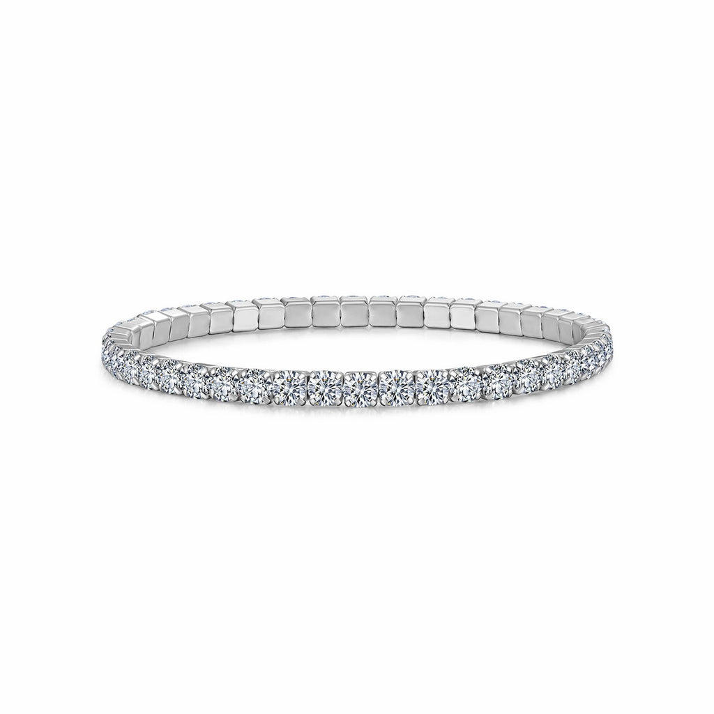 Filo Moissanite Tennis Bracelet in Sterling Silver
