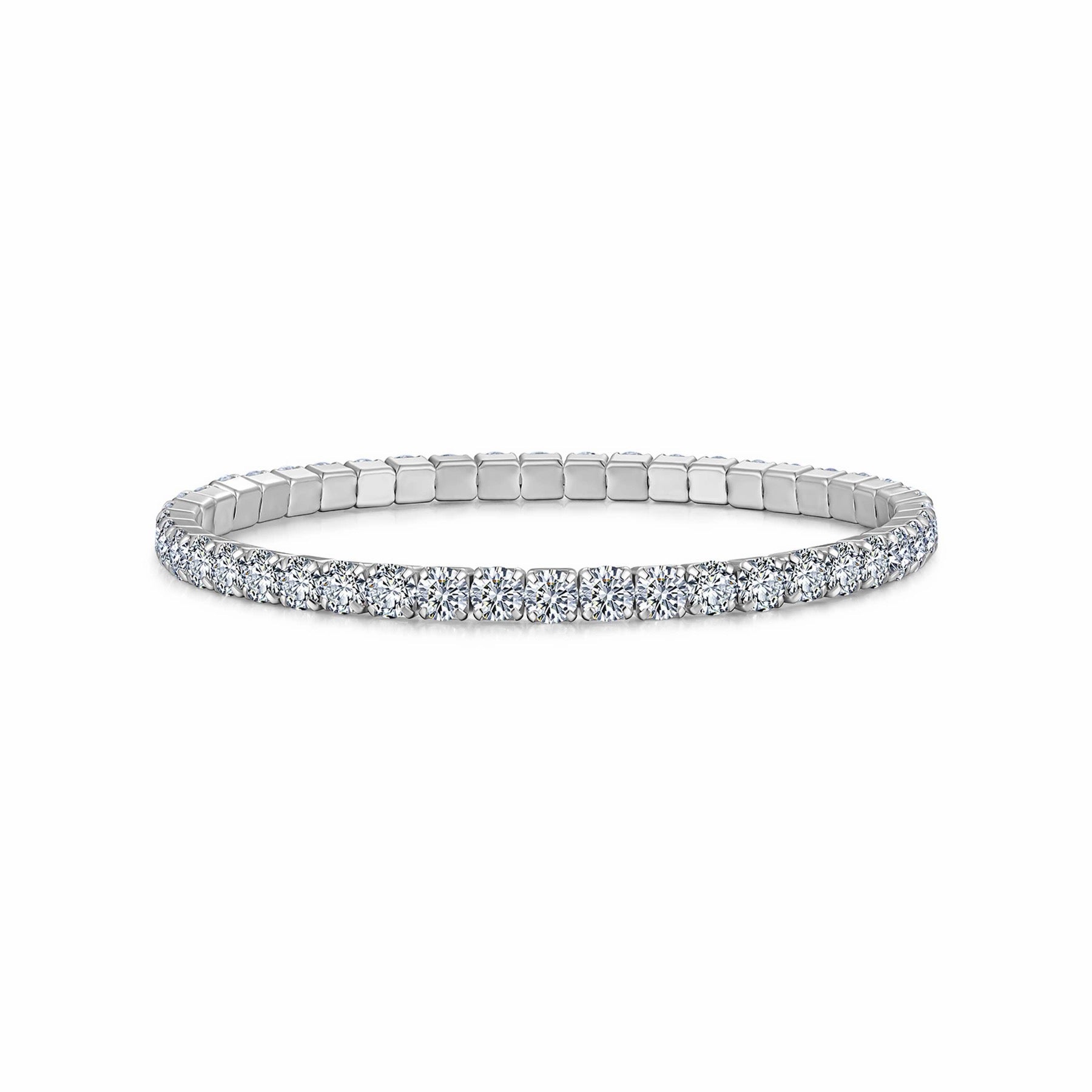 Filo Moissanite Tennis Bracelet in Sterling Silver
