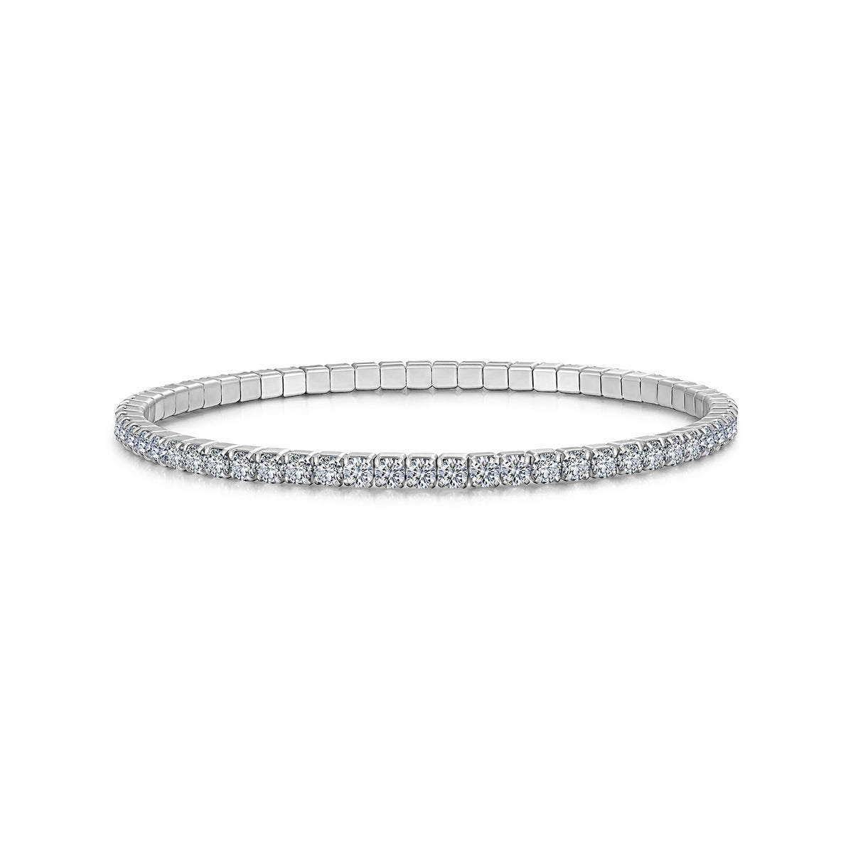 Filo Moissanite Tennis Bracelet in Sterling Silver