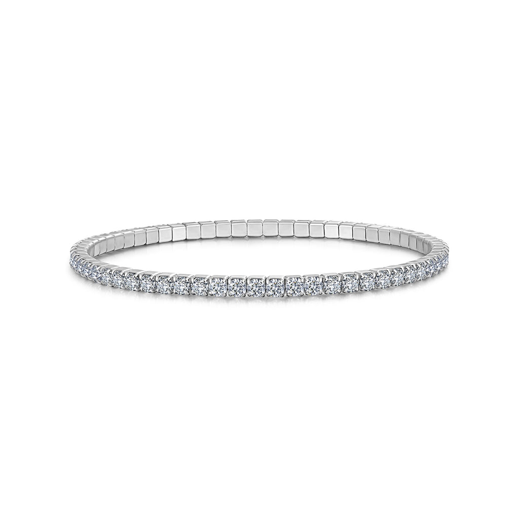 Filina Moissanite Tennis Bracelet in Sterling Silver