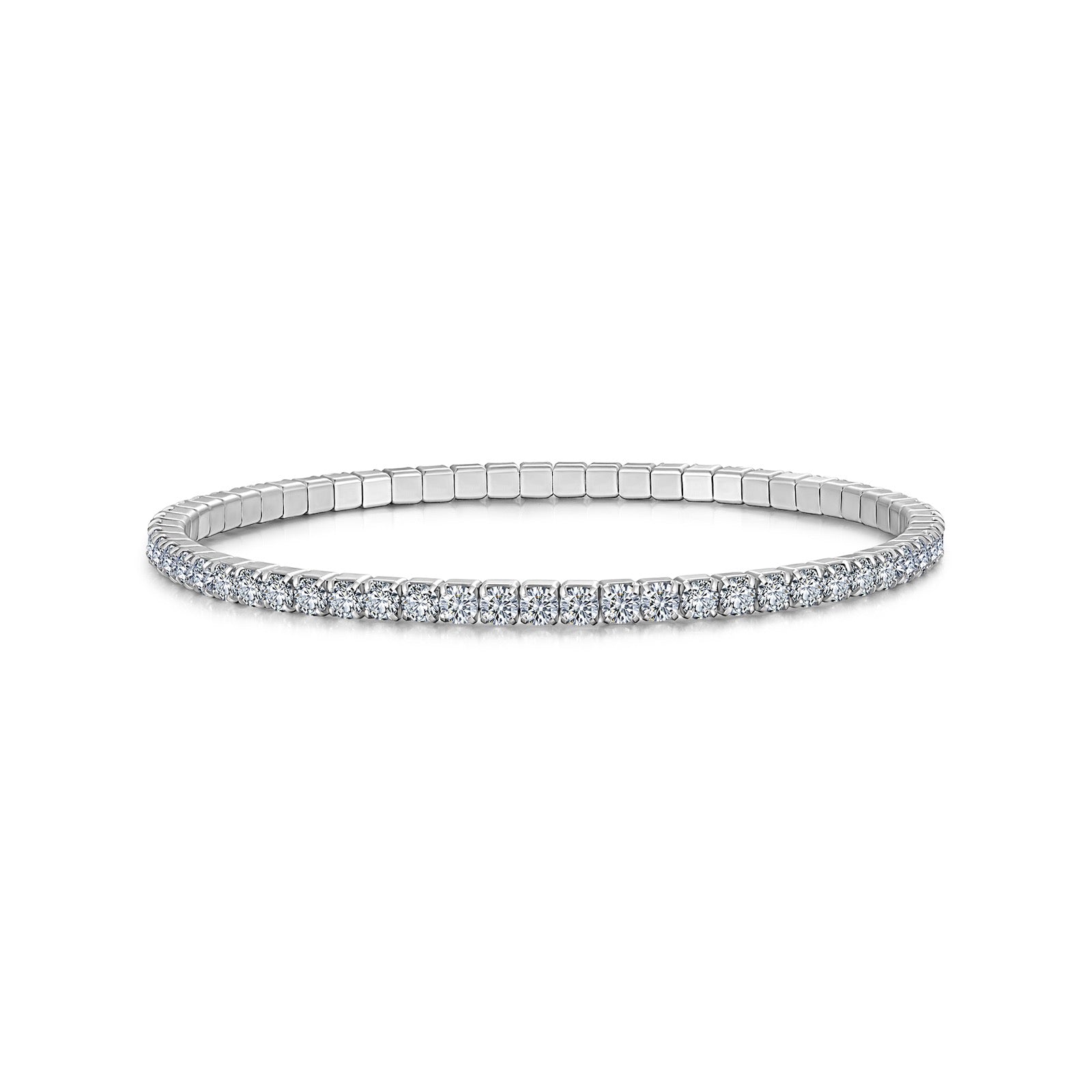 Filina Moissanite Tennis Bracelet in Sterling Silver