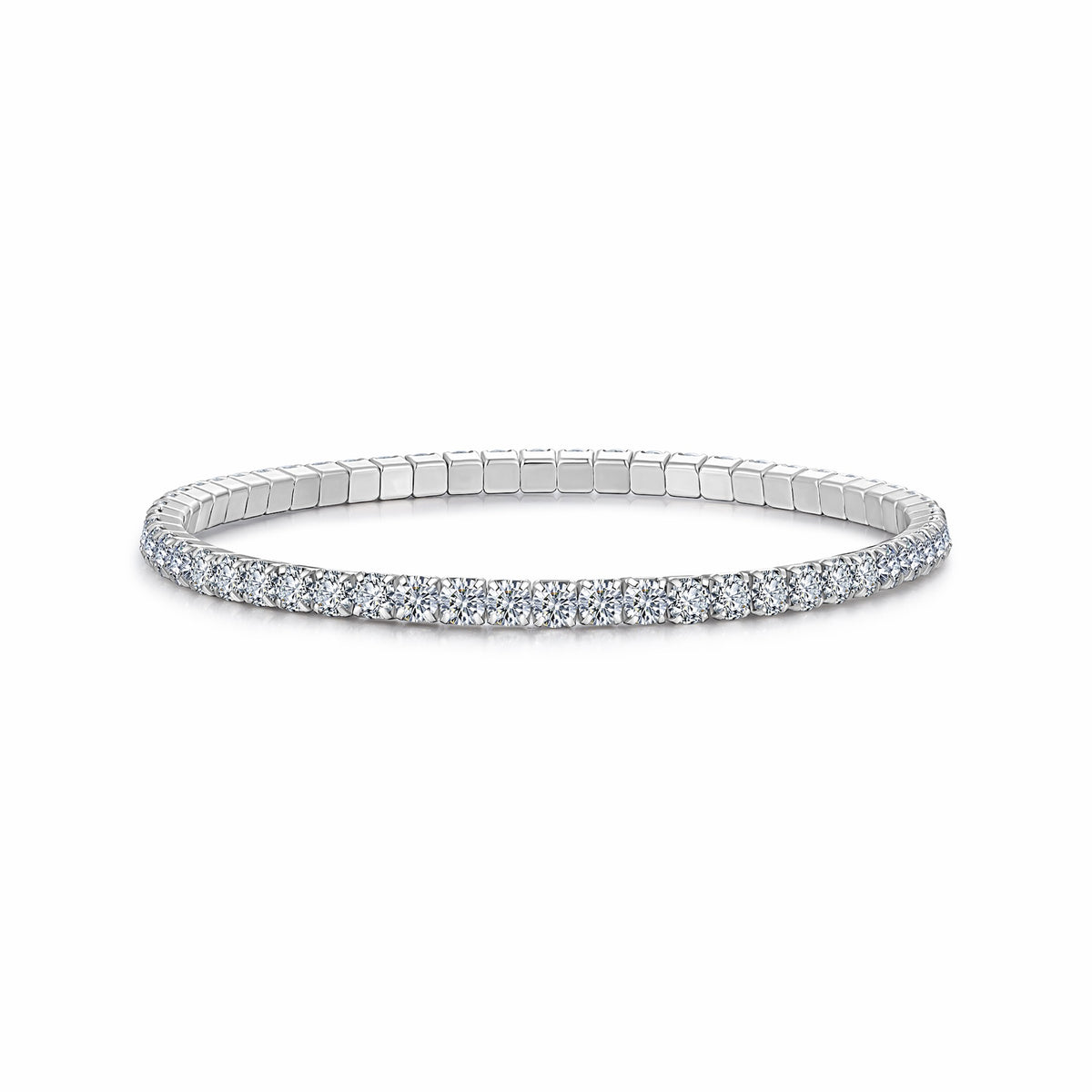 Filina Moissanite Tennis Bracelet in Sterling Silver