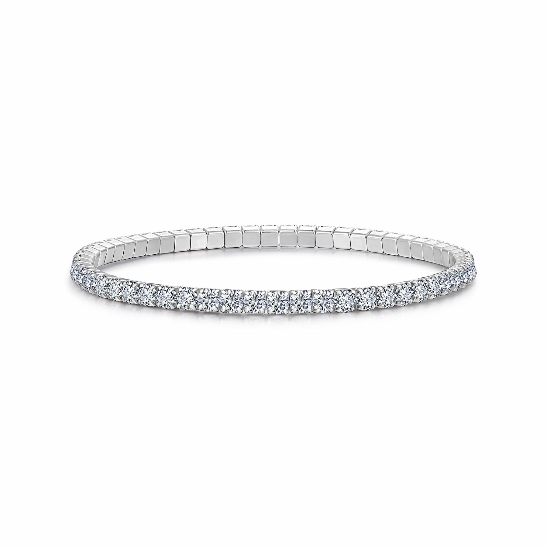 Filina Moissanite Tennis Bracelet in Sterling Silver