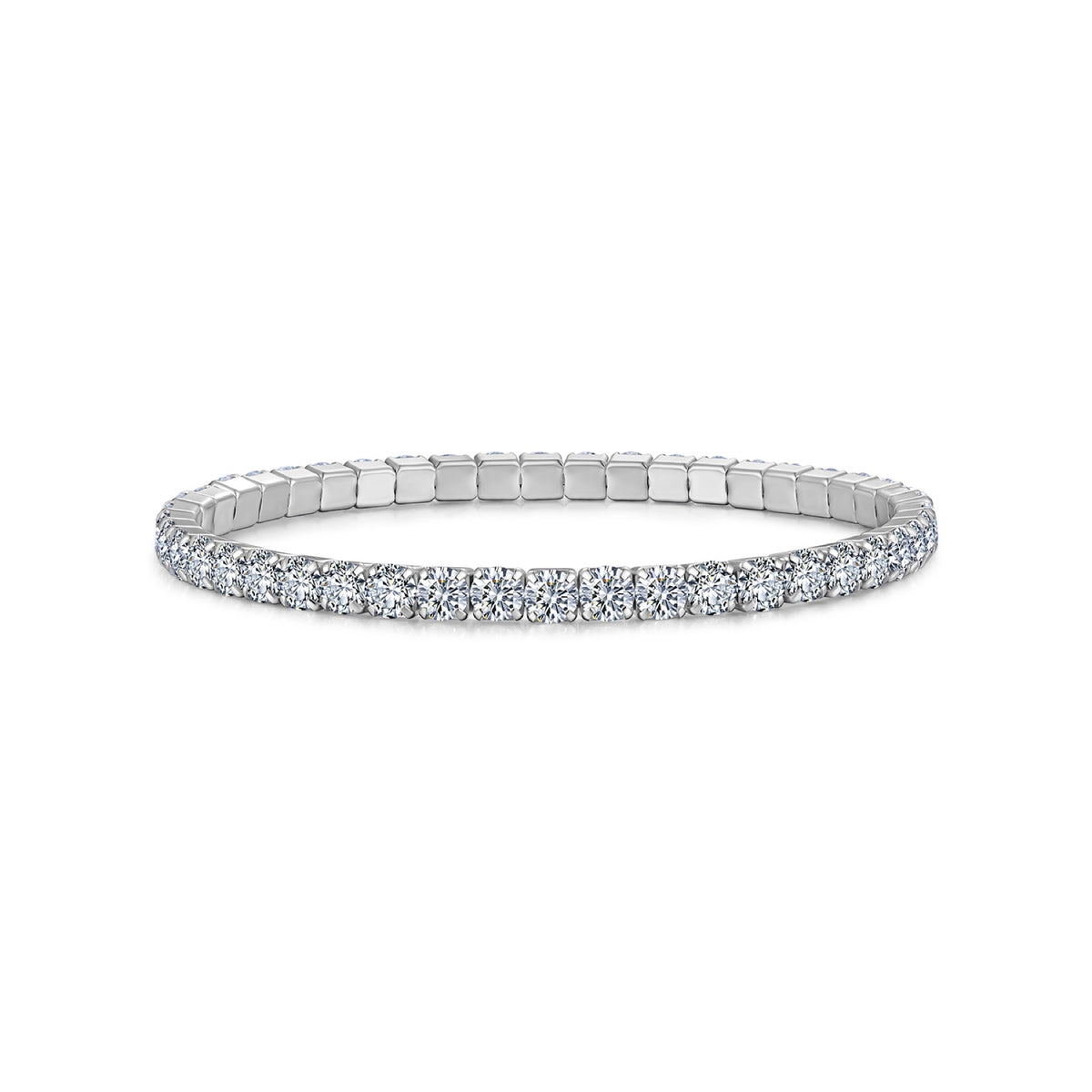 Sempiterna Moissanite Tennis Bracelet in Sterling Silver