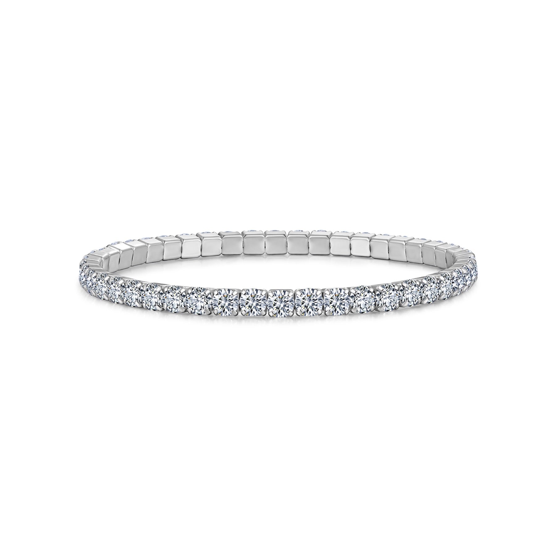 Sempiterna Moissanite Tennis Bracelet in Sterling Silver