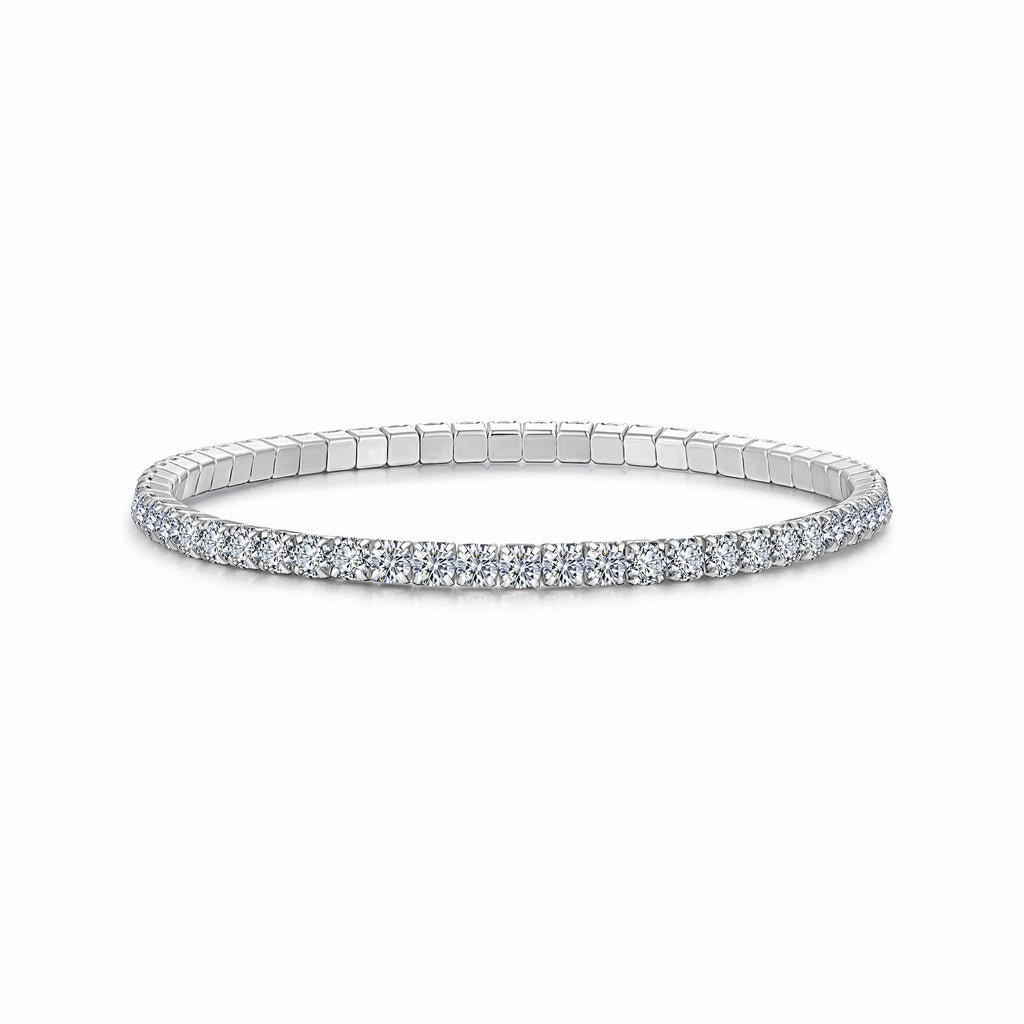Sempiterna Moissanite Tennis Bracelet in Sterling Silver