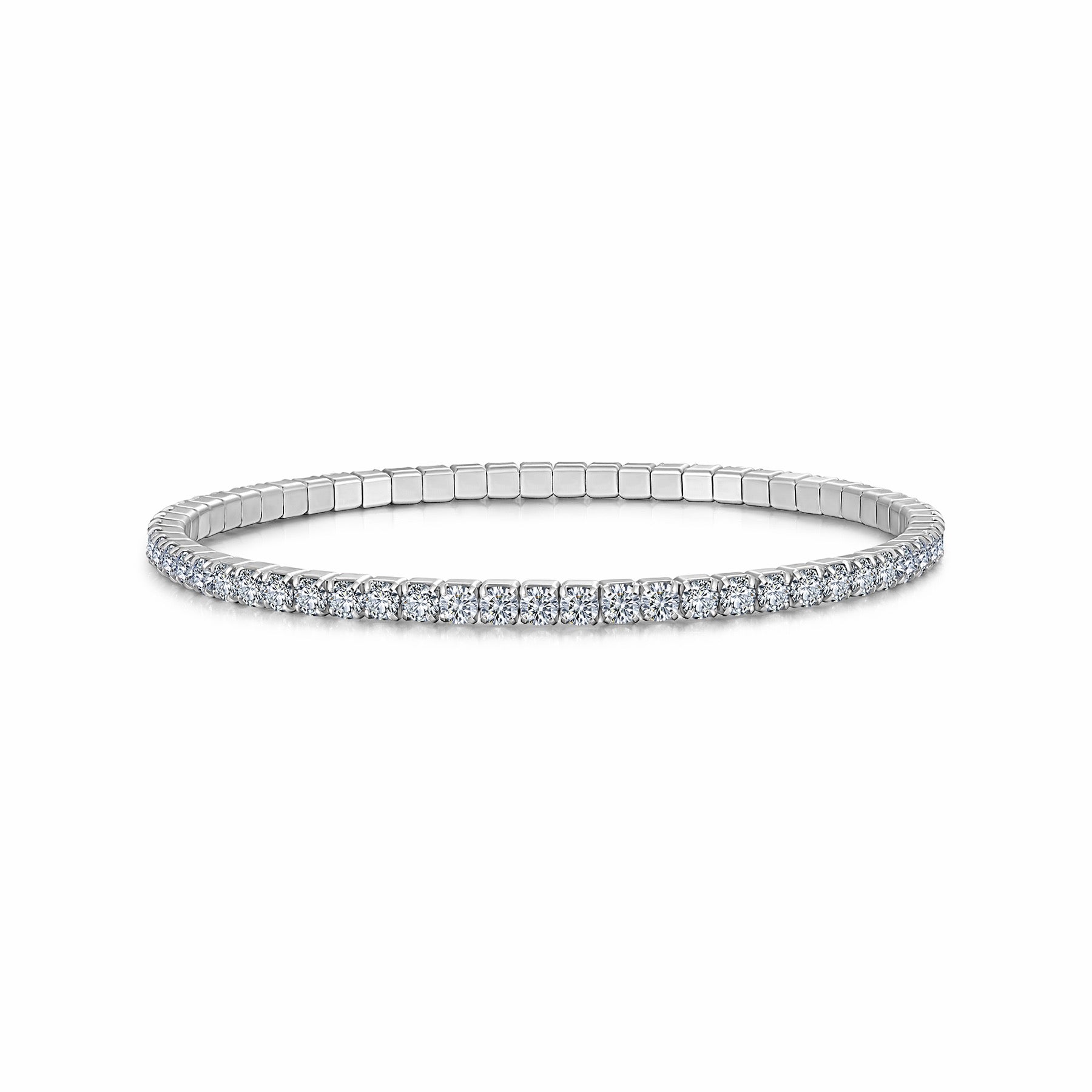 Sempiterna Moissanite Tennis Bracelet in Sterling Silver