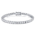 Lucciola Moissanite Tennis Bracelet in Sterling Silver