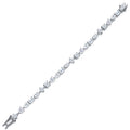 Miscela Moissanite Tennis Bracelet in Sterling Silver