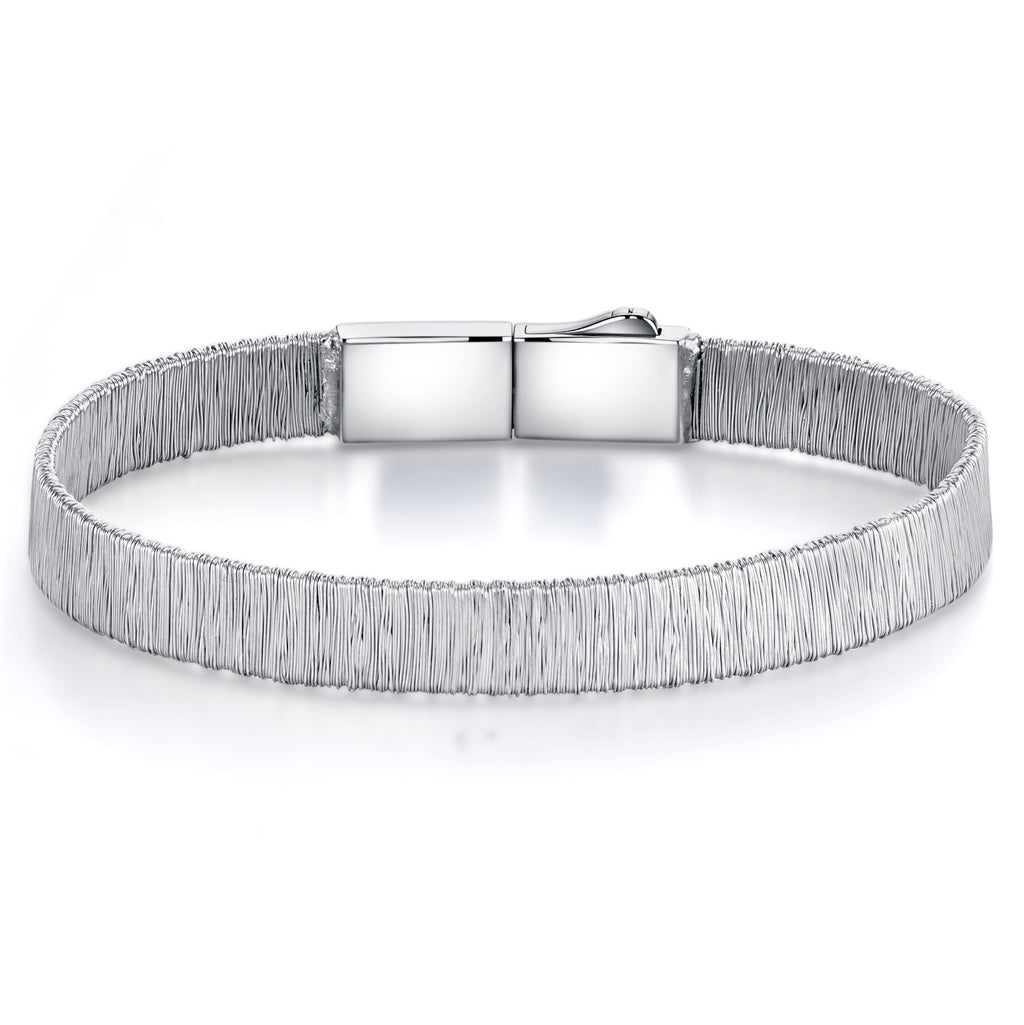 Tessuto Moissanite Bracelet in Sterling Silver