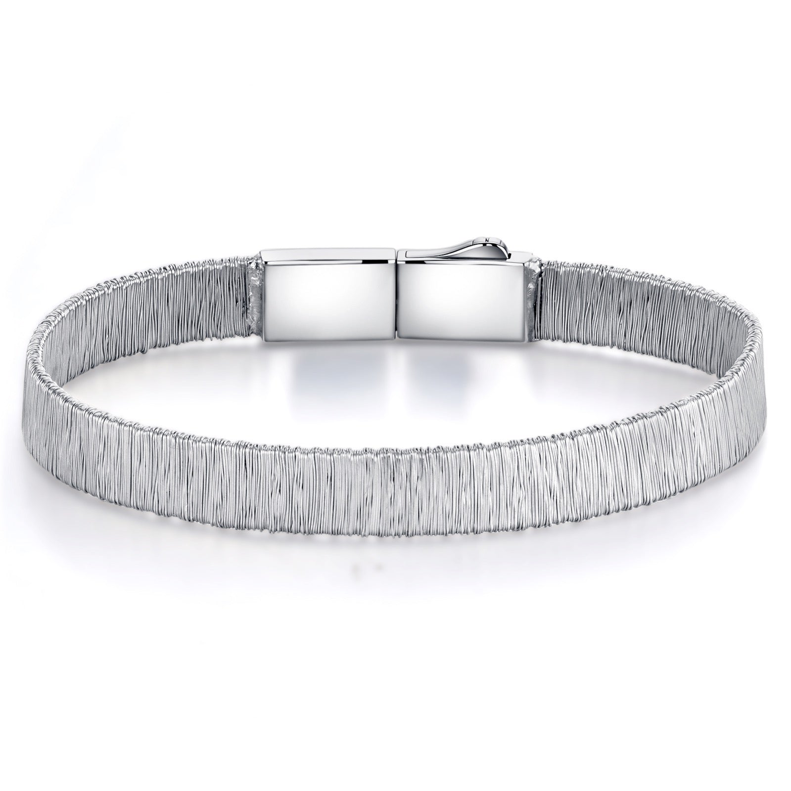 Tessuto Moissanite Bracelet in Sterling Silver