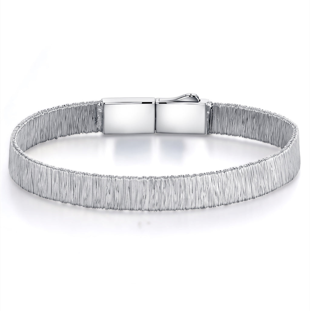 Tessuto Moissanite Bracelet in Sterling Silver