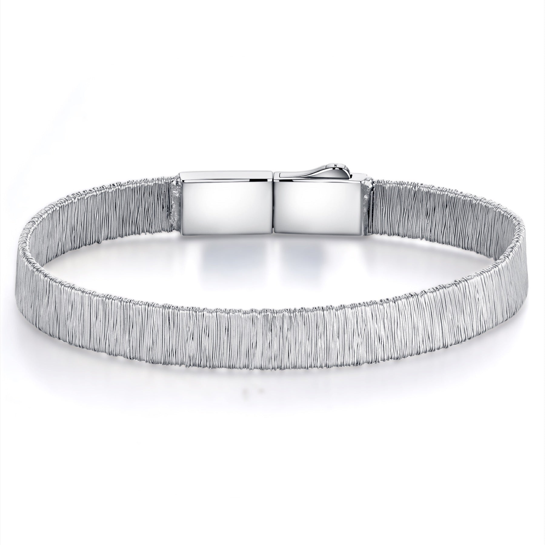 Tessuto Moissanite Bracelet in Sterling Silver