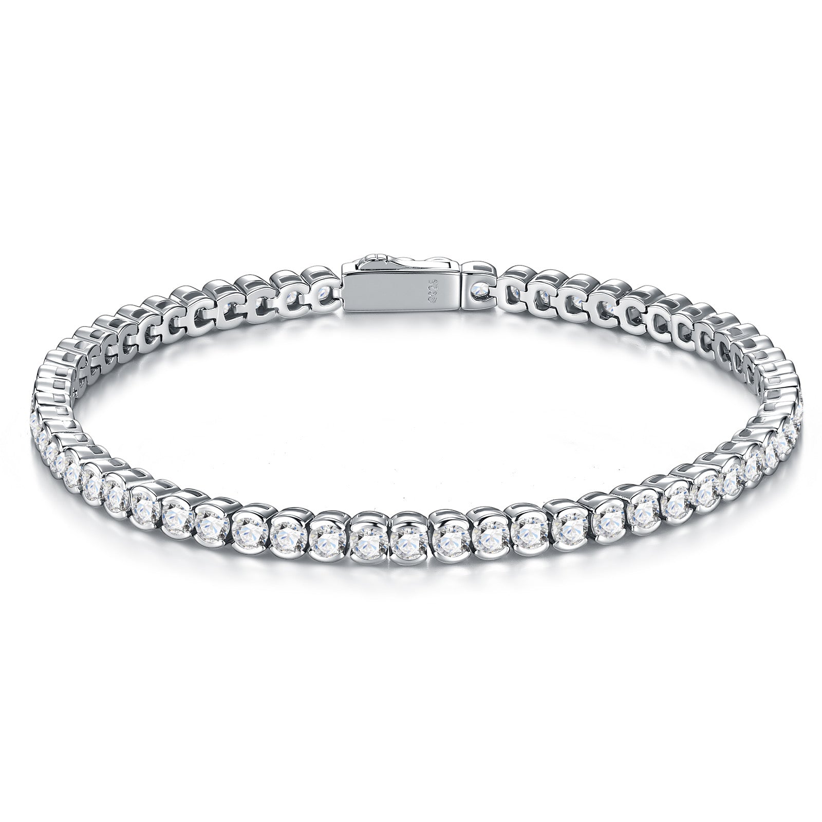 Tondissima Moissanite Tennis Bracelet in Sterling Silver