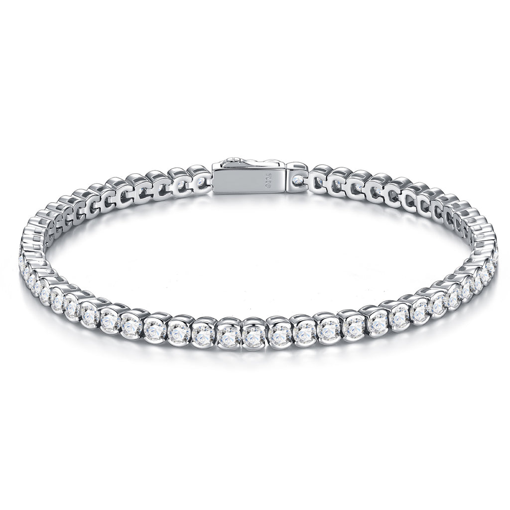 Tondissima Moissanite Tennis Bracelet in Sterling Silver